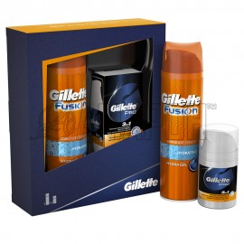 Набор мужской Gillette Fusion (гель д/бритья увлажн. и бальзам п/бритья 3 в 1 увлажн.)