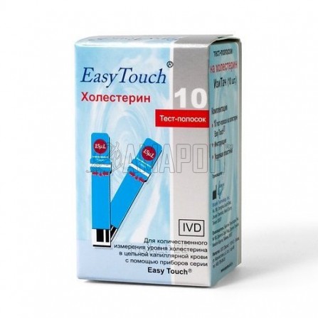 Тест-полоски Easy Touch холестерин, №10