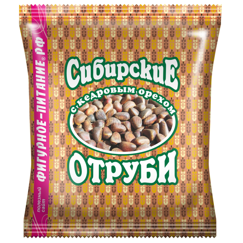Отруби сибирские пшеничные диетические с кедровым орехом 200 г