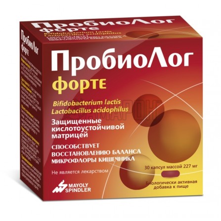 ПробиоЛог Форте капс., 227 мг, №30
