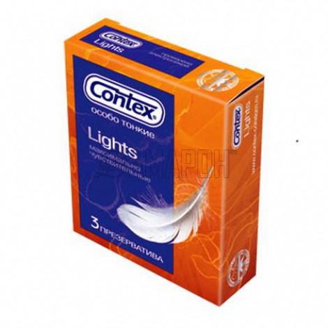 Контекс презервативы (особопрочн., ароматизир., плотнооблег., увеличен., ребристые, тонкие и др.), №3