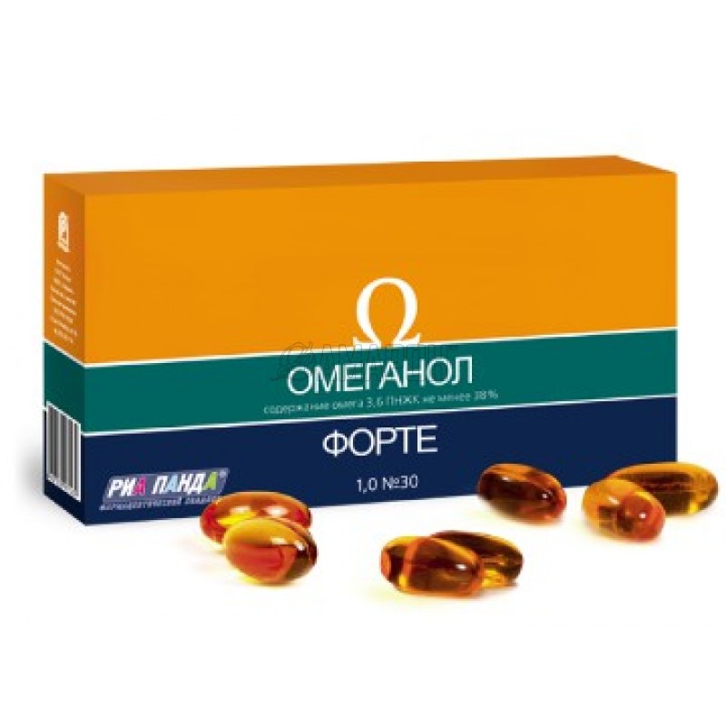 Омеганол Форте 500 мг, капс., №30