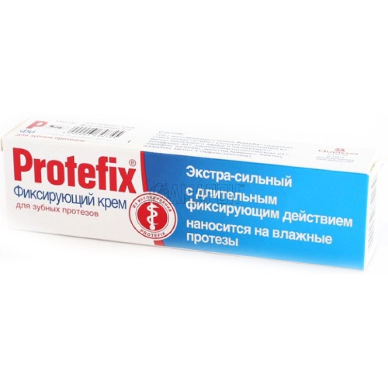 Протефикс крем фиксирующий экстра-сильный гипоаллергенный для зубных протезов 40 мл