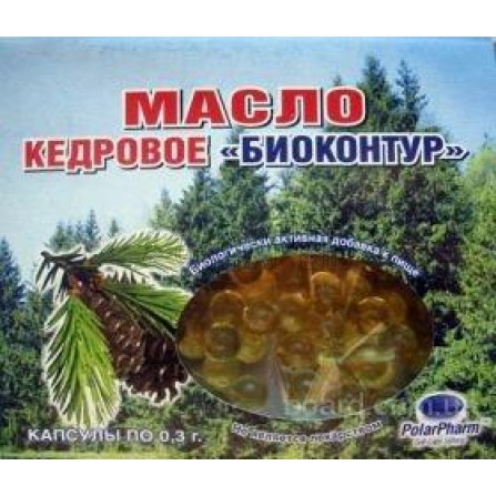Масло кедровое БиоКонтур 0,33 г, капс., №60