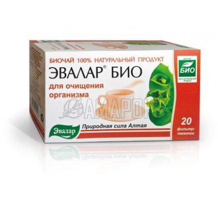 Эвалар БИО чай для очищения организма 1,5 г, ф/пакеты, №20