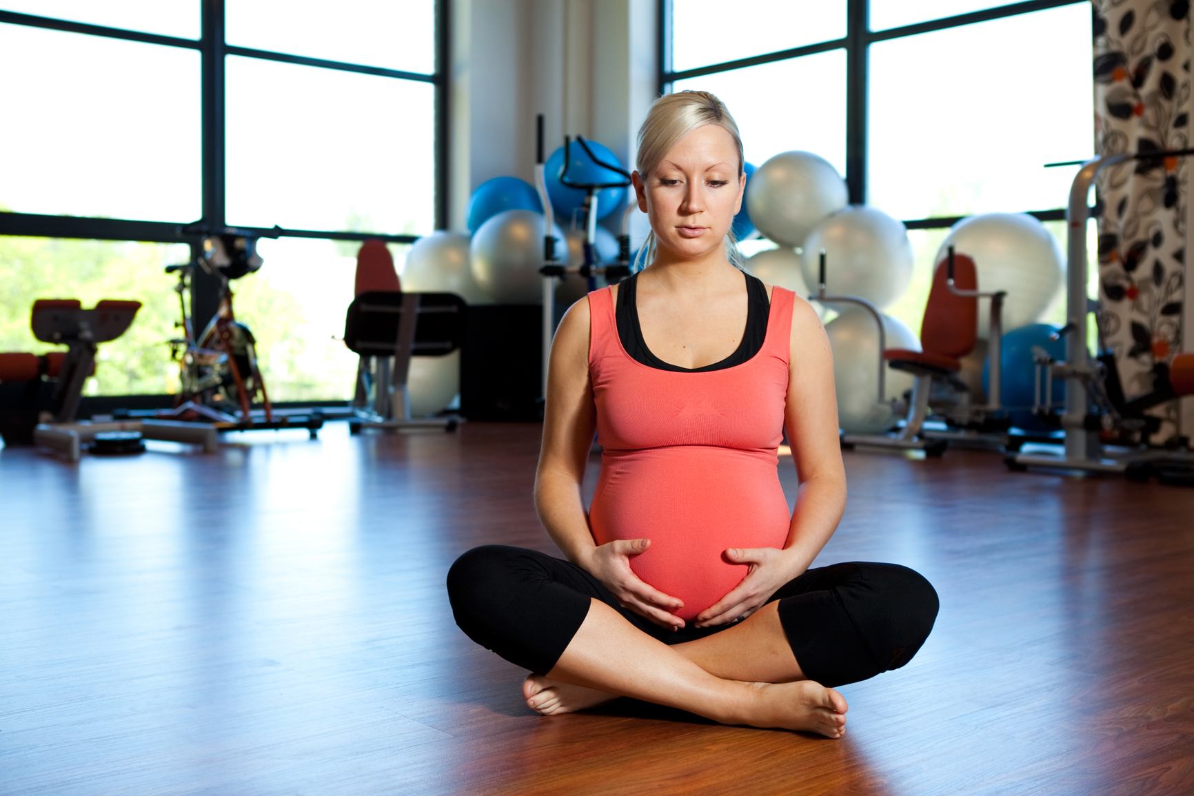 Занималась спортом во время беременности